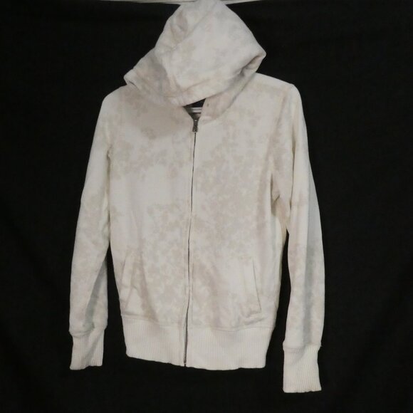 AMERICAN EAGLE - Eagle Fleece | medium | Floral Zip-Up Hooded Sweatshirt Jacket - Picture 2 of 16